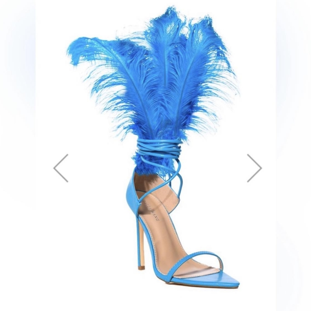 Azalea Wang Feather Sandals